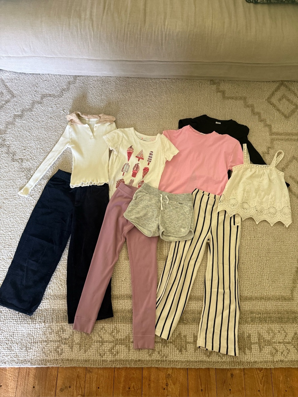 Girls size 9-10 Lot Clothing Zara, CrewCuts, Hanna Anderson, Abercrombie & Fitch